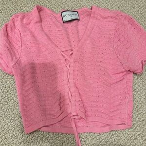 Pink sweater top